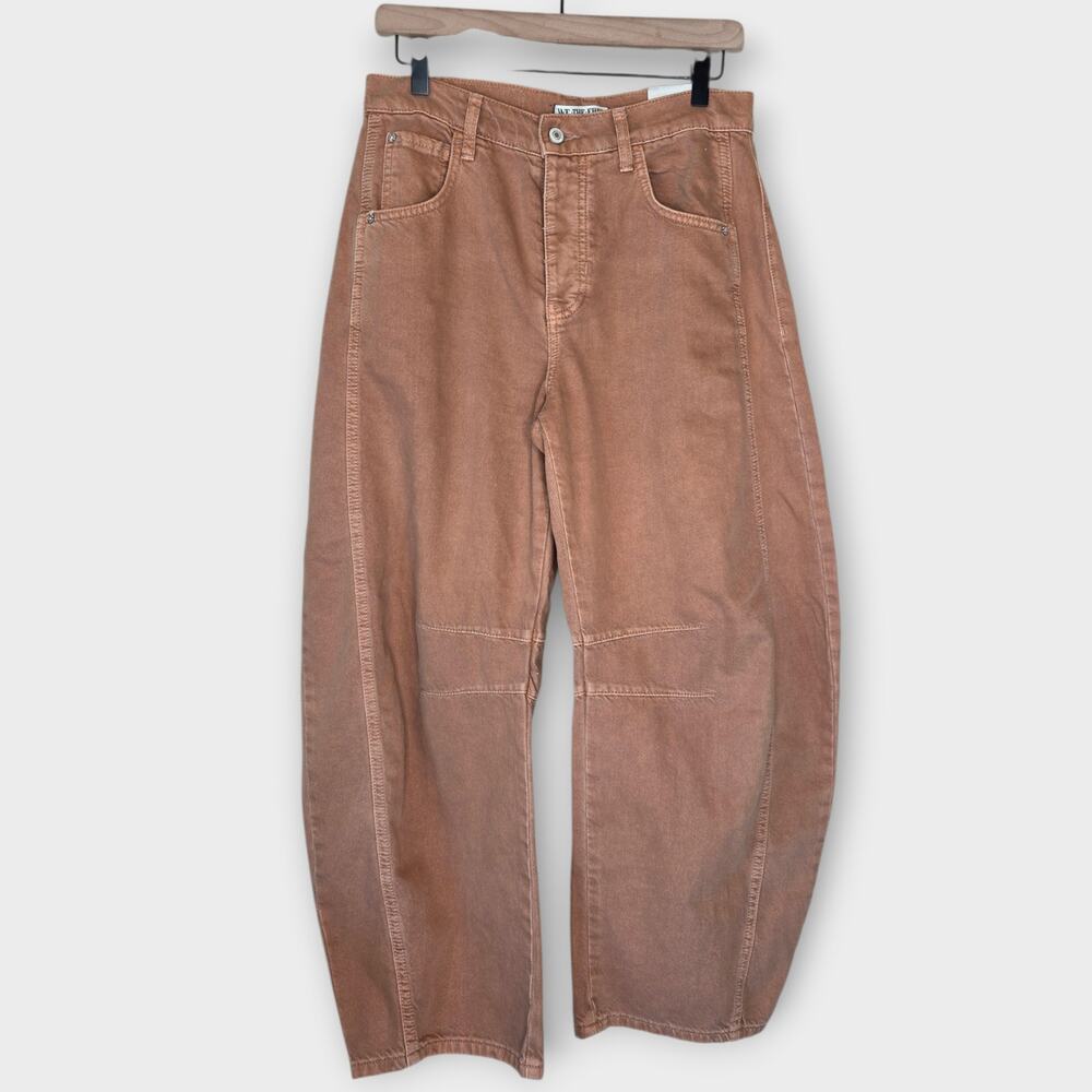 *NEW Free People We the Free Good Luck Mid Rise Barrel Jeans Women's 26 - Picture 2 of 8